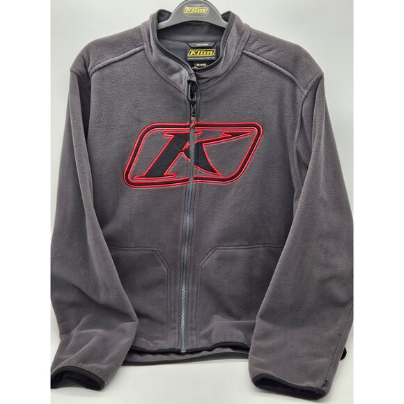 New Men's Klim Gray Torch Fleece Jacket, 3x - Picture 1 of 4